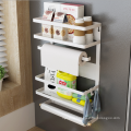 Japanese iron refrigerator storage rack magnetic kitchen storage side wall rack storage rack